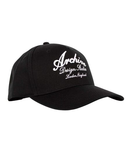 Mens script cap black Archive Design Studios