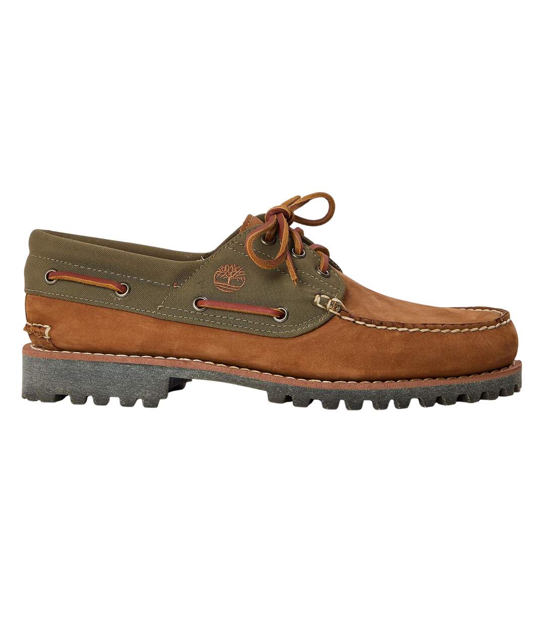 Mens Authentic Leather Boat Shoes Medium Brown Timberland-1