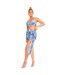 Womens/ladies Butterfly Mesh Mini Skirt Blue Missy Empire-3