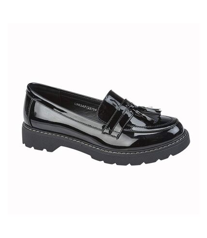 Boulevard Womens/Ladies Loafers (Black) - UTDF2243
