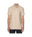 Unisex adult softstyle polo shirt sand Gildan