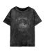 Harry Potter Womens/Ladies Hogwarts Constellation Acid Wash T-Shirt (Black) - UTHE662