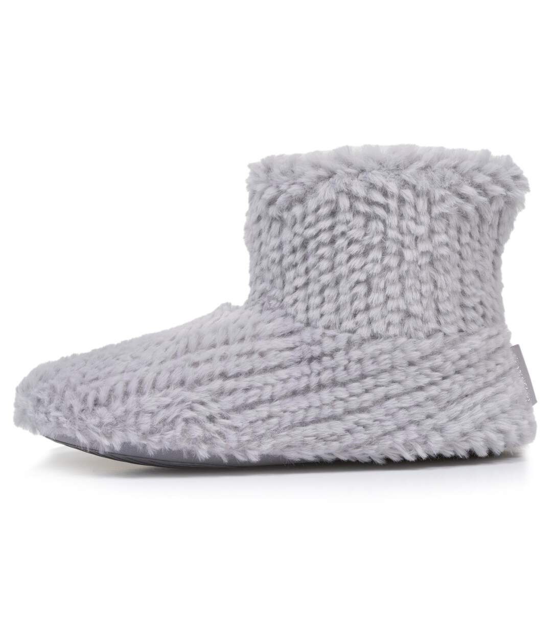 Isotoner Chaussons extra-light Bottillons femme imitation fourrure, semelle antidérapante-3