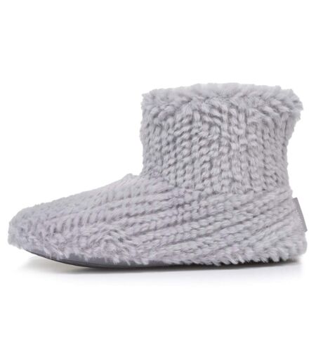 Isotoner Chaussons extra-light Bottillons femme imitation fourrure, semelle antidérapante
