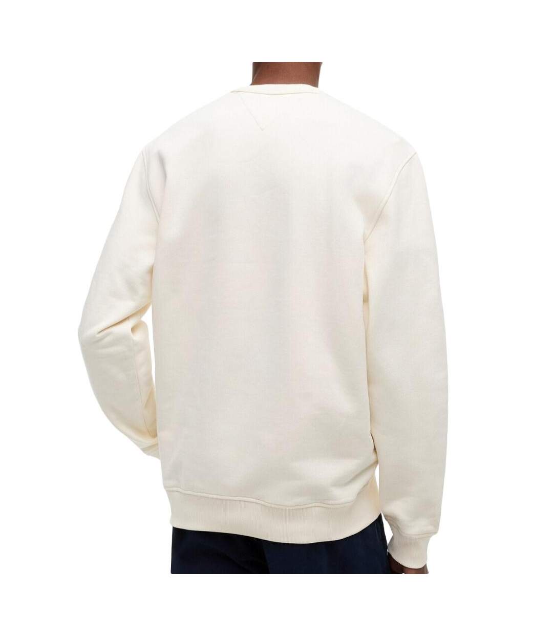 Sweat beige homme tommy hilfiger badge crewssop-2