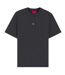 Mens Ribbed Crew Neck T-shirt Medium Grey Hugo-1