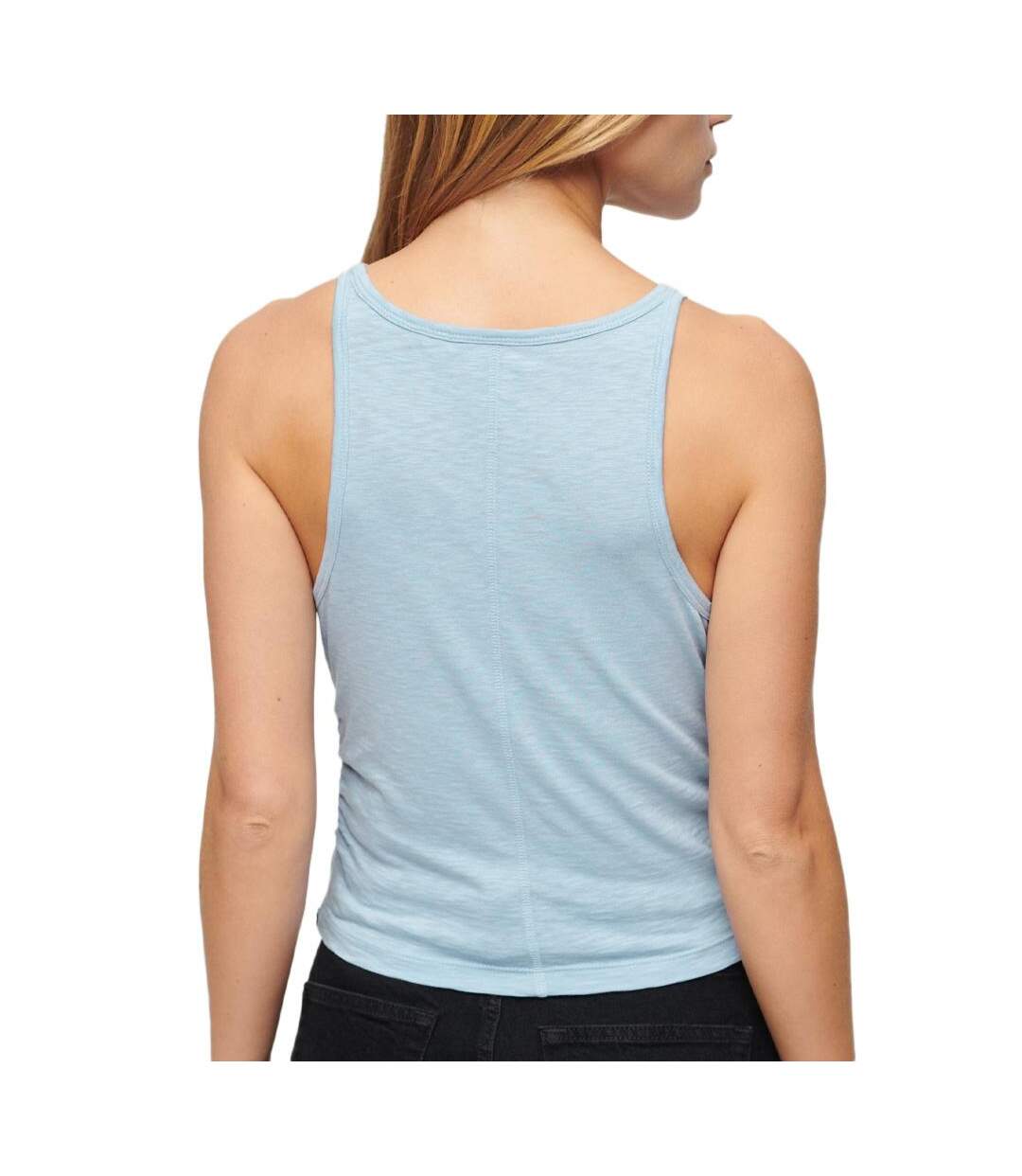 Débardeur bleu femme superdry ruched - l-2