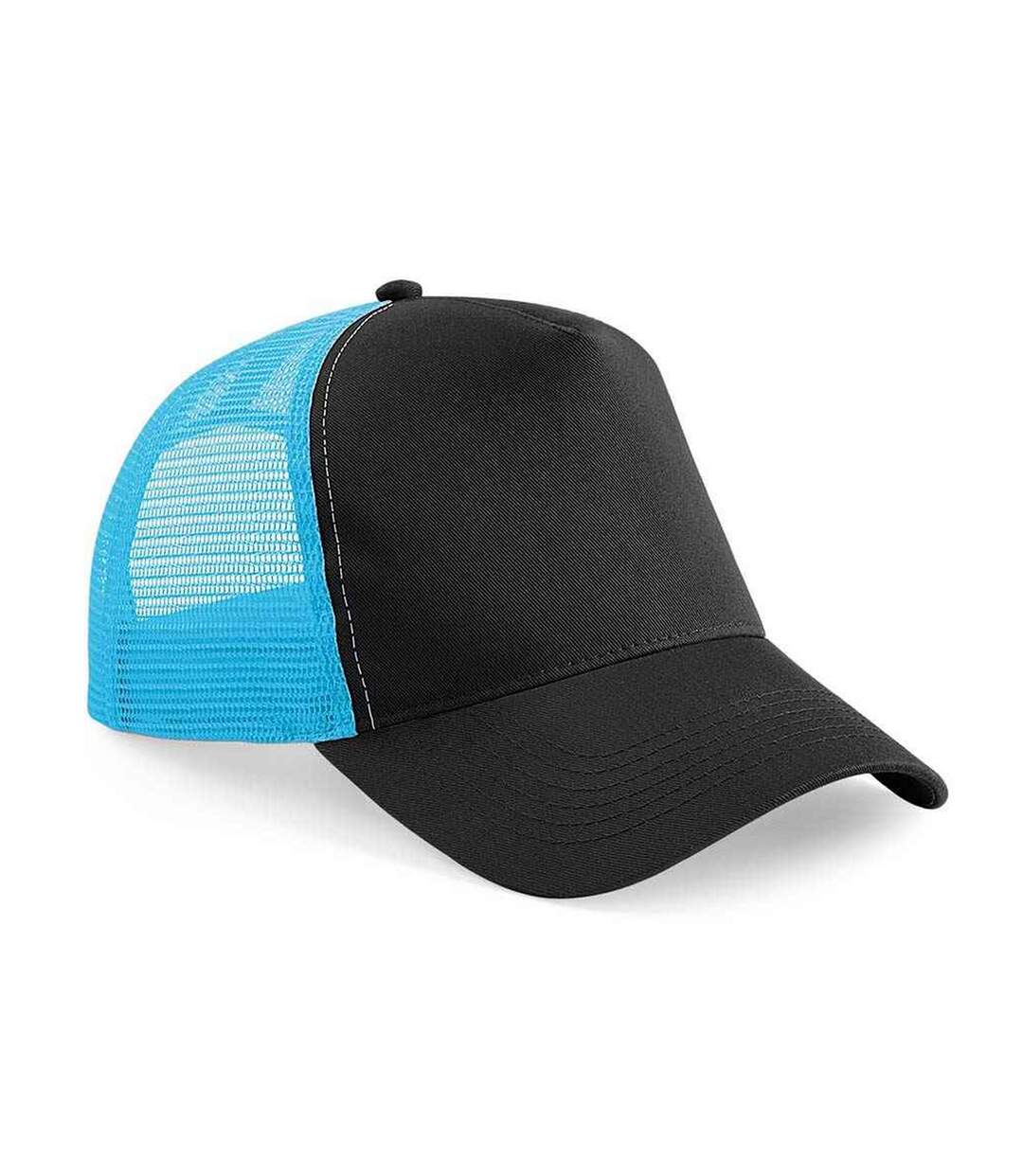 Casquette Trucker Adulte Noir Bleu Surf Beechfield-1