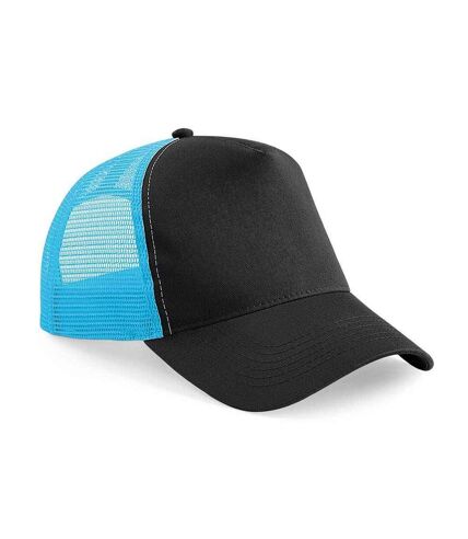 Casquette trucker adulte noir / bleu surf Beechfield