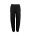 College Cuffed Sweatpants / Jogging Bottoms Deep Black Awdis-2