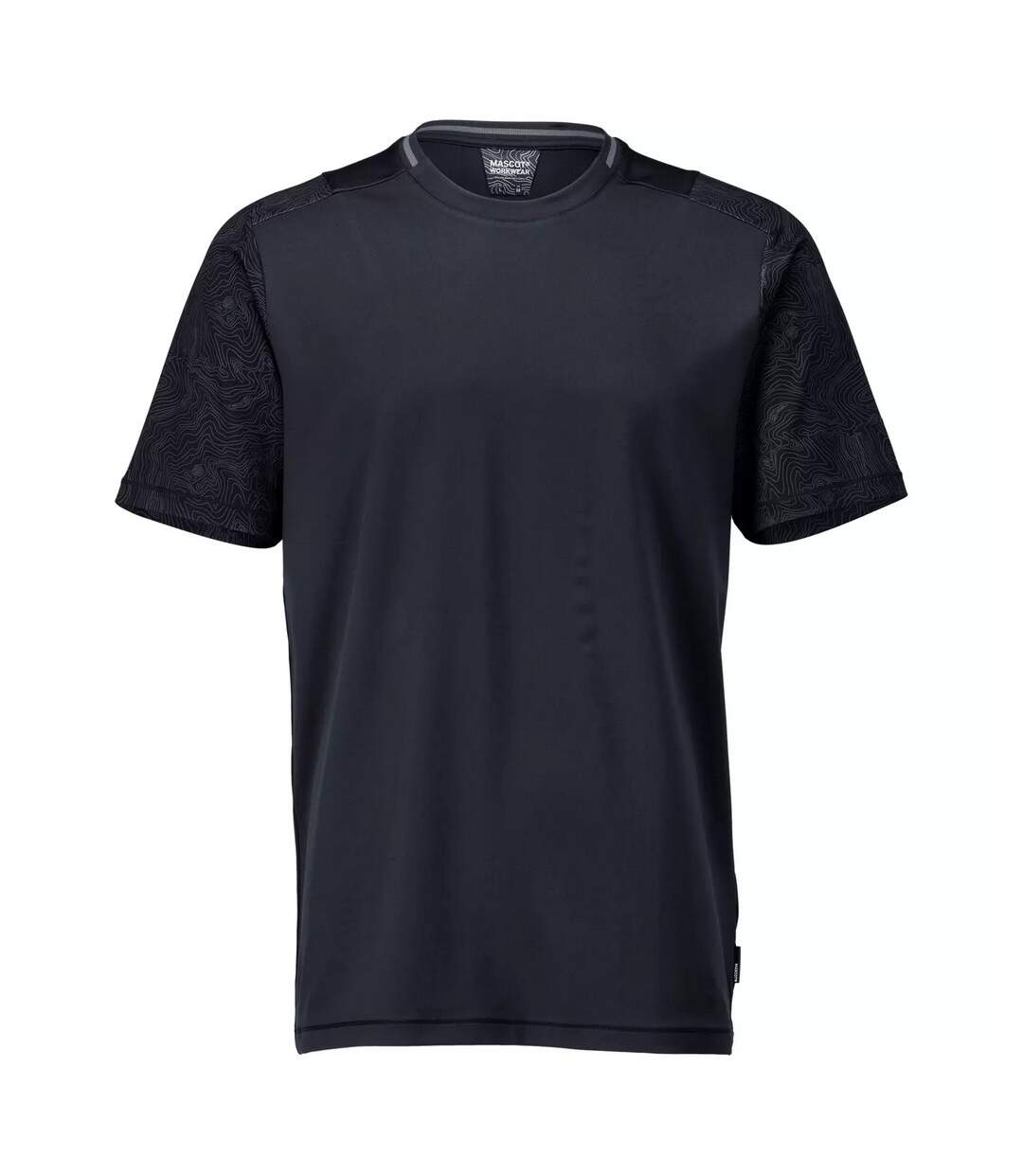 T-shirt Manches Courtes Customised Homme Bleu Marine Foncé Mascot-1