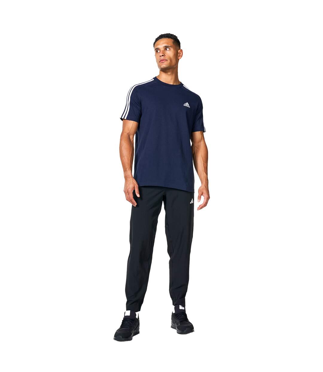 T-shirt Essentials Homme Bleu Marine Adidas-1