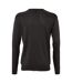 Mens Galaxy V Neck Jumper Black SOLS-2