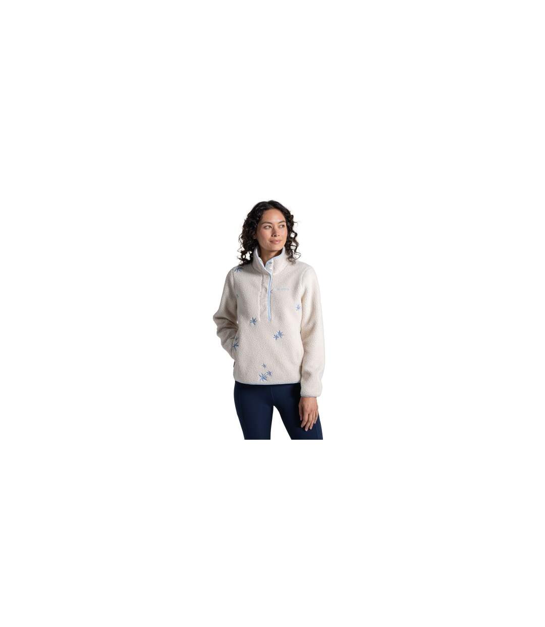 Veste Polaire Motif/style Floral National Trust Rosemary Femme Écru Craghoppers-1