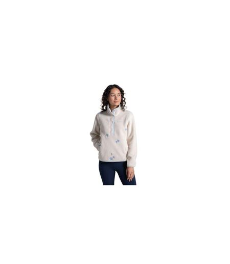 Veste Polaire Motif/style Floral National Trust Rosemary Femme Écru Craghoppers