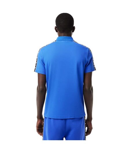 Mens Mini Pique Stretch Regular Polo Shirt Blue Lacoste