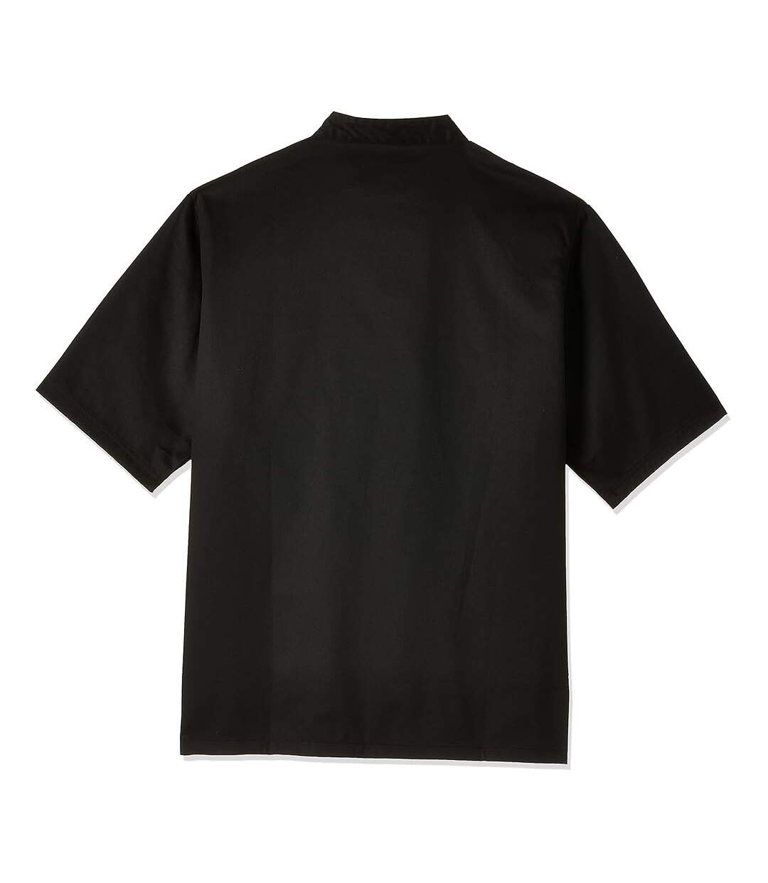 Unisex Adult Executive Drop Shoulder Short-sleeved Chef Jacket Black Le Chef-3