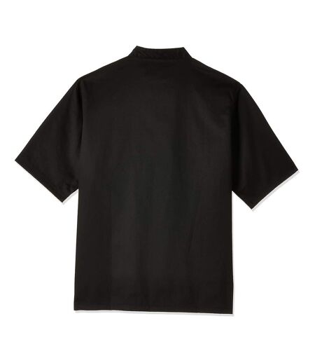 Unisex Adult Executive Drop Shoulder Short-sleeved Chef Jacket Black Le Chef