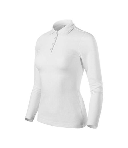 Polo Manches Longues Femme Blanc Malfini