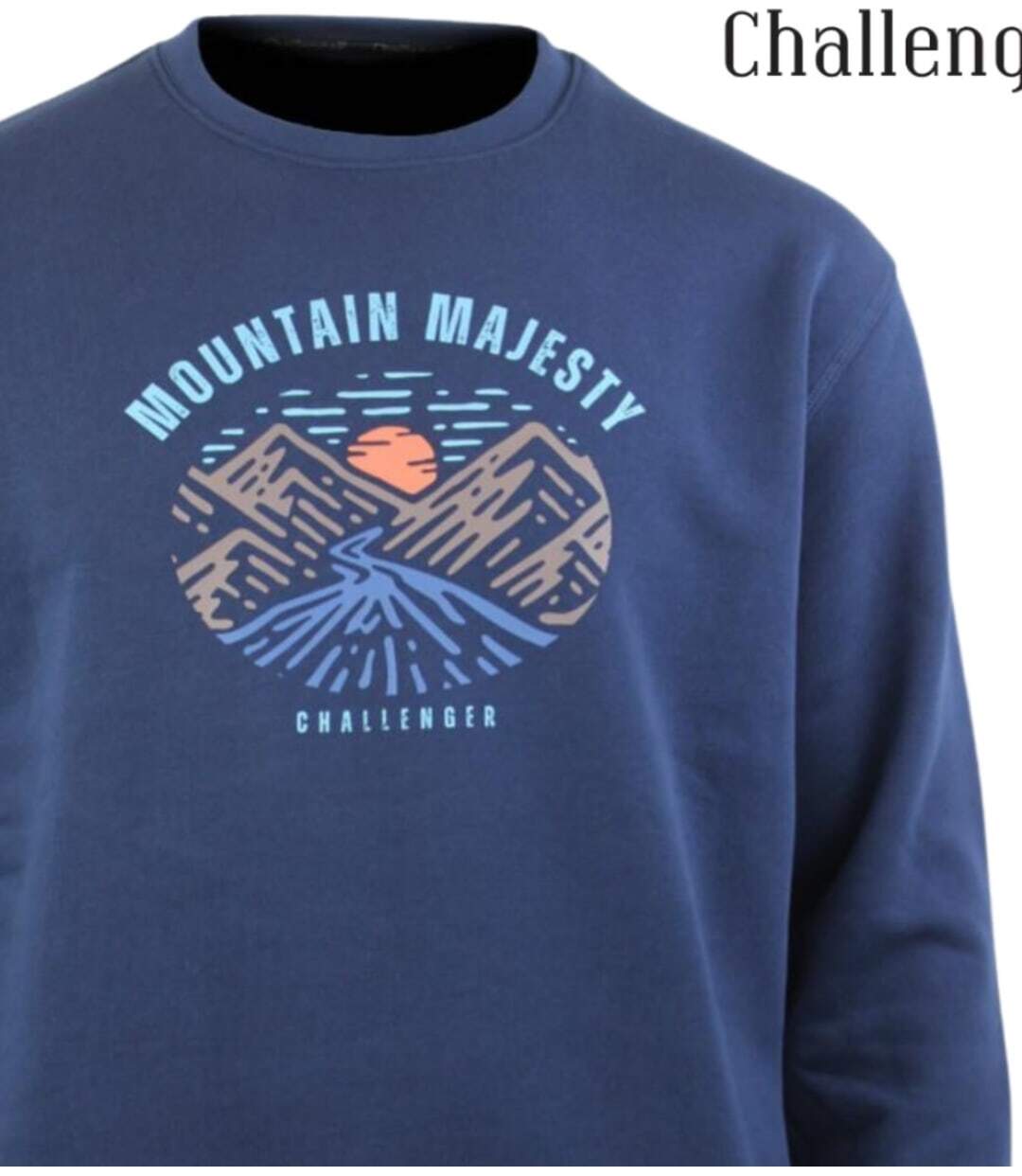 CHALLENGER PARK1 — Sweat imprimé marine : le style sportswear ultra-confort-2
