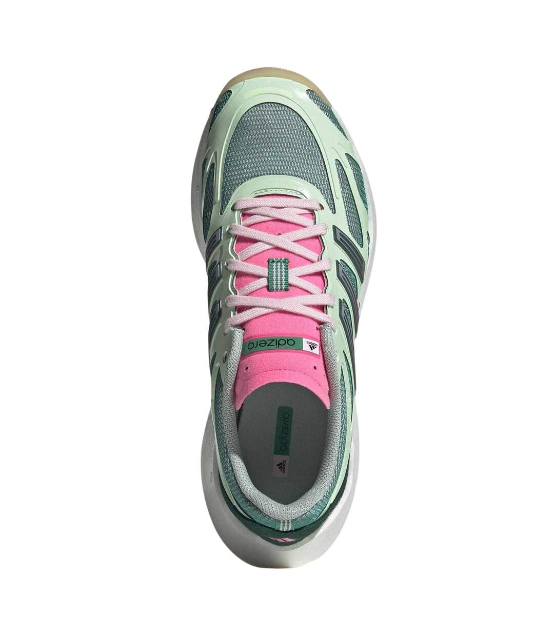 Childrens/kids Adizero Trainers Green Pink Adidas-4