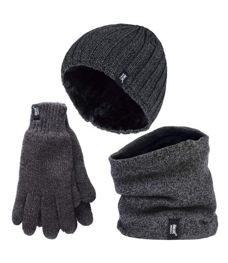 Heat Holders - Homme Ensemble Hiver Bonnet, Cache-Cou et Gants Thermiques