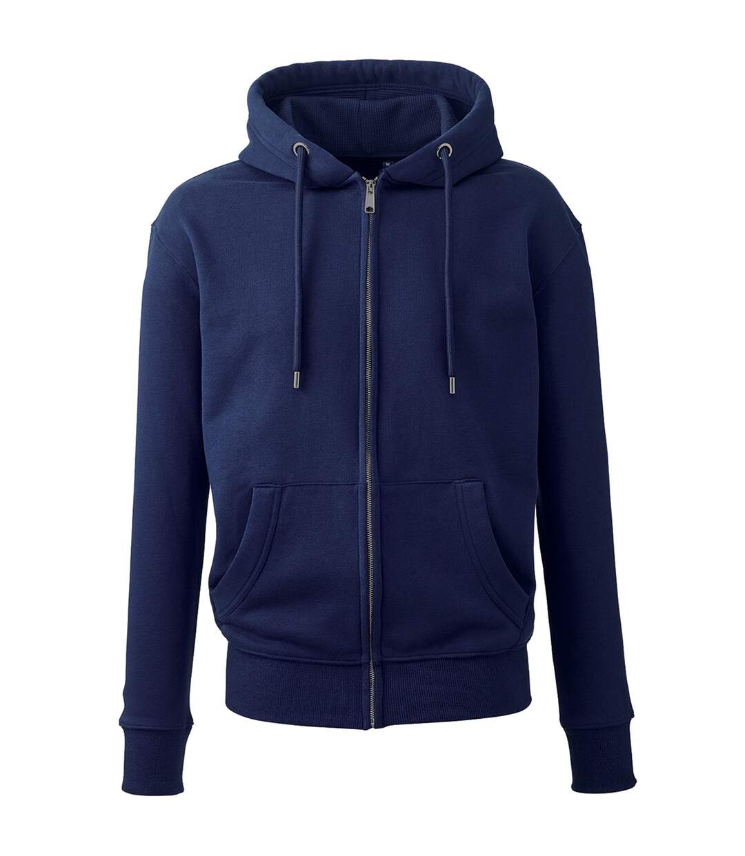 Anthem Mens Organic Full Zip Hoodie (Oxford Navy) - UTPC4318