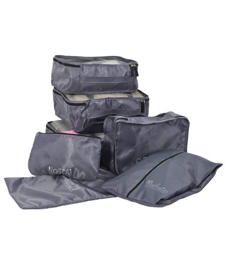 Organisateur de Valise 7 Éléments 40cm Gris