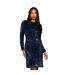 Womens/ladies Sequin Velvet Pencil Dress Navy Principles-1