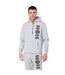 Mens Mono Hybrid Hoodie Grey Marl Mercier-2