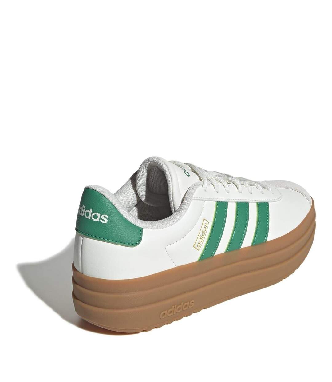 Baskets Court Bold Femme Blanc Vert Marron Pâle Adidas-4
