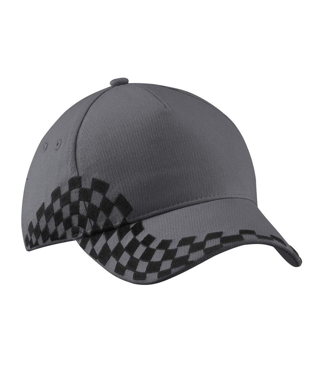 Casquette Grand Prix Gris Foncé Beechfield-2