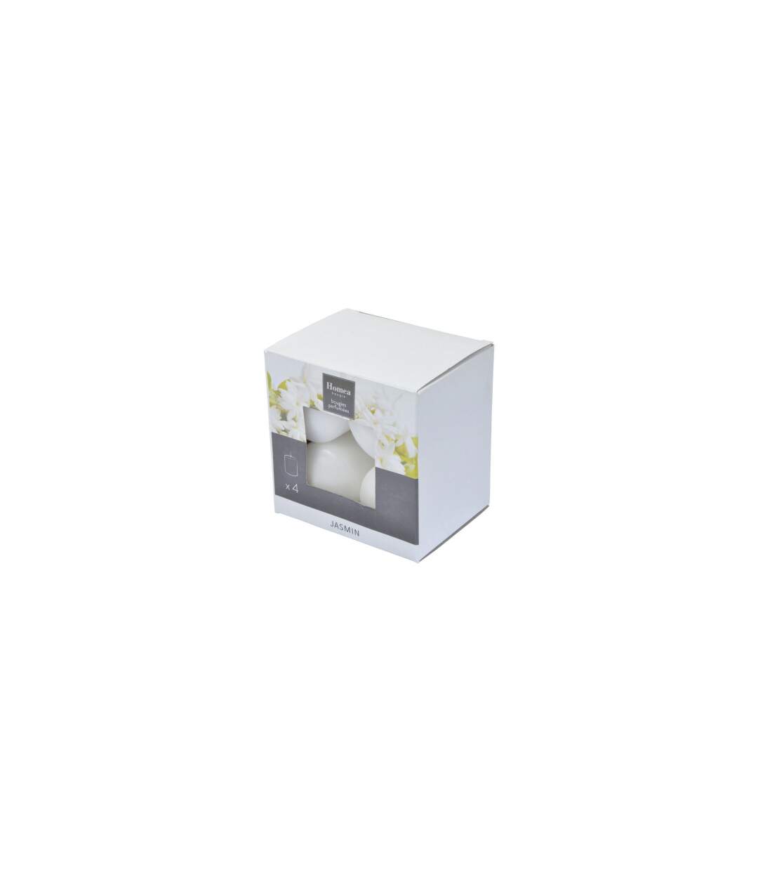 Lot de 4 Bougies Pilier Essentiel II 6cm Jasmin-3