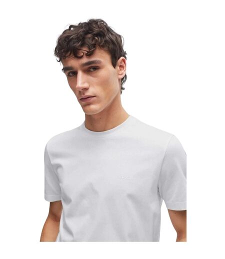Mens Hbb Thompson Tonal Logo T-shirt White Boss
