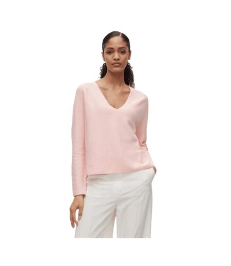 Womens/ladies Cotton Sweater Top Pink Boss