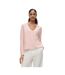 Womens/ladies Cotton Sweater Top Pink Boss-4