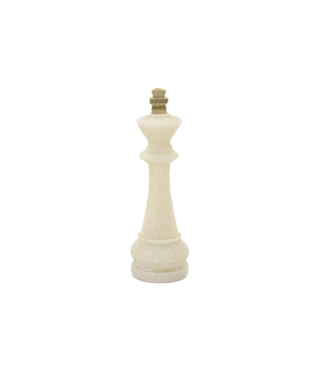 Lot de 8 Pièces d'Échec Quarzy 16cm Blanc-3