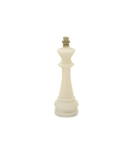 Lot de 8 Pièces d'Échec Quarzy 16cm Blanc