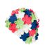 Womens/ladies Bloom Swim Cap Multicoloured Aqua Speed-1