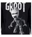 Sweat À Capuche Motif Groot Motif/style En Colère Homme Noir Guardians Of The Galaxy-2