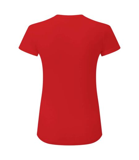 Womens/ladies recycled active t-shirt fire red TriDri