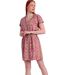 Robe estivale manches courtes Pink And Green Admas-1