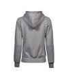 Tee Jays Womens/Ladies Full Zip Hooded Sweatshirt (Heather Gray)