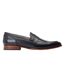 Mens Bruno Leather Penny Loafers Black Base London-2