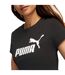 Womens/ladies Essential Logo T-shirt Black Puma-4