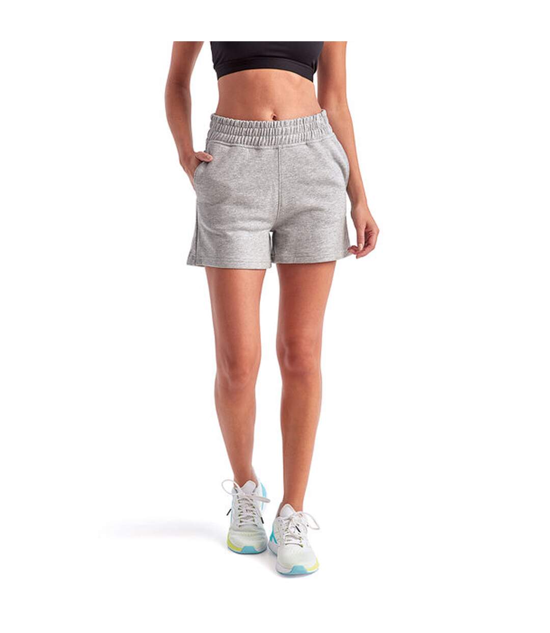 TriDri Womens/Ladies Heather Sweat Shorts (Heather Grey) - UTRW8227-1