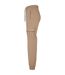 Womens/ladies Cargo Pocket High Waist Jogging Bottoms Soft Taupe Urban Classics-3