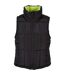 Doudoune Sans Manches Femme Noir Jaune Fluo Urban Classics-1