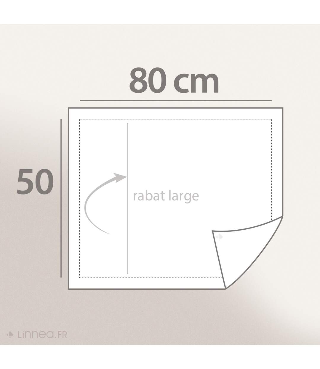 Taie d'oreiller uni pur percale PRIMO-4