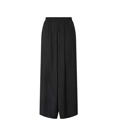 Pantalon fluide noir femme pieces milda
